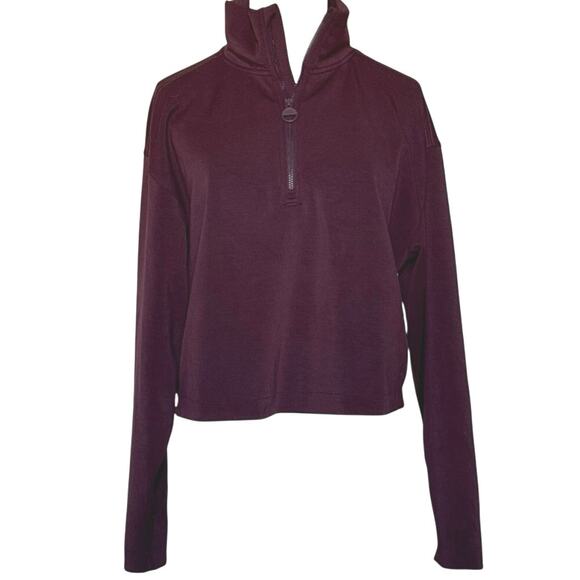 Prana Shea Soft Half Zip Pullover Womens Size Small Deep Vino - Picture 9 of 13